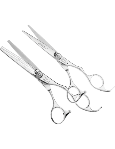 OLIVIA GARDEN Scissors set SILK CUT, 5.5" + 6.35", with case