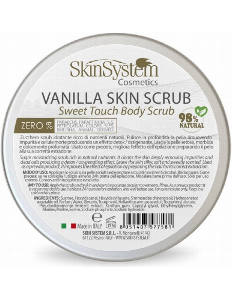 SkinSystem VANILLA SKIN kehakoorija (suhkur/vanill) 500ml