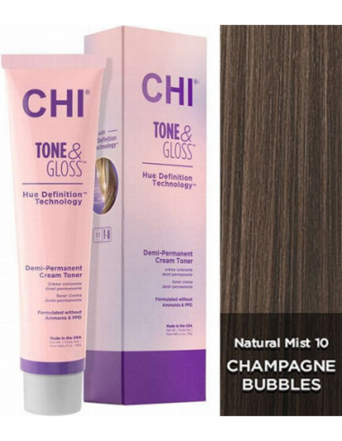 CHI TONE & GLOSS - Šampanjamullid 89g
