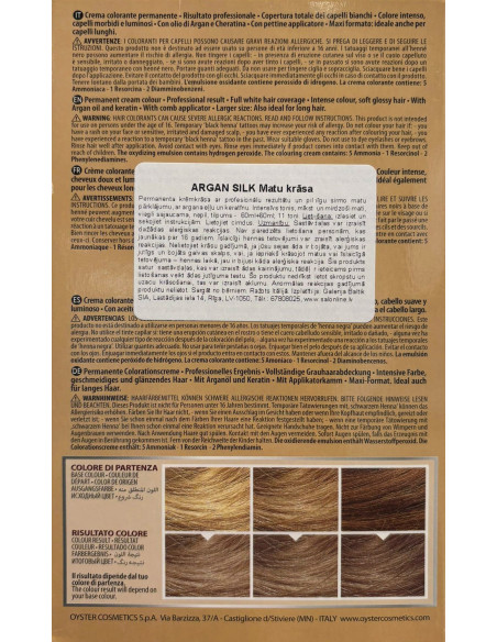 ARGAN SILK Juuksevärv 9.9, hele pärlblond 60+60ml